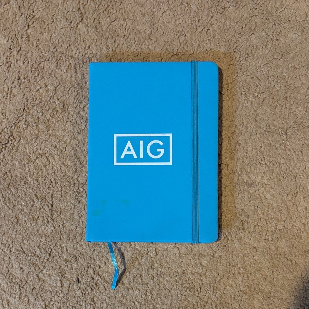 Blue AIG Lined Journal